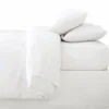 Taie d'oreiller x2 63x63cm blanc
