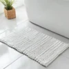 Tapis de bain natte blanc