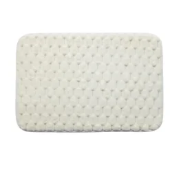 Tapis de bain soft touch blanc