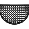 Tapis demi lune caillebotis noir