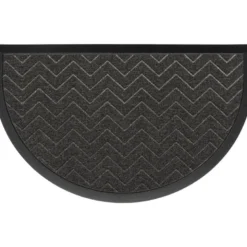Tapis 45x75cm demi lune gris