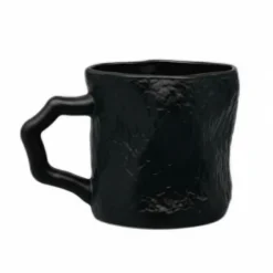 Tasse noir mat texture 170ml