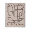 Toile encadree lin