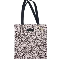 Tote bag leopard et message
