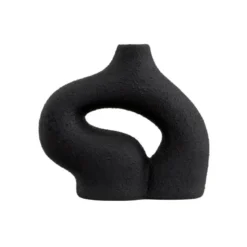 Vase ceramique noir