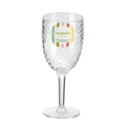 Verre a vin craquele transparent