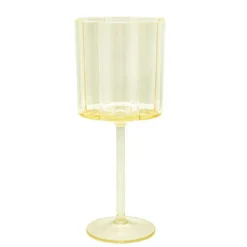 Verre a vin fleur plastique