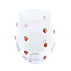 Verre bas fruit en relief