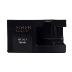 Verre strie gris fume 31cl x4