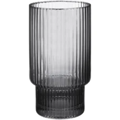 Verre strie gris fume 31cl x4