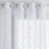 Voilage brod mia blc 140x240