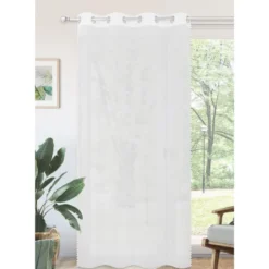 Voile Aillets pompons 140x240cm