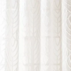 Voile type leaf ecru
